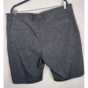 New Peter Millar Crown Shackleford Performance Hybrid Shorts Solid Gray Iron 38